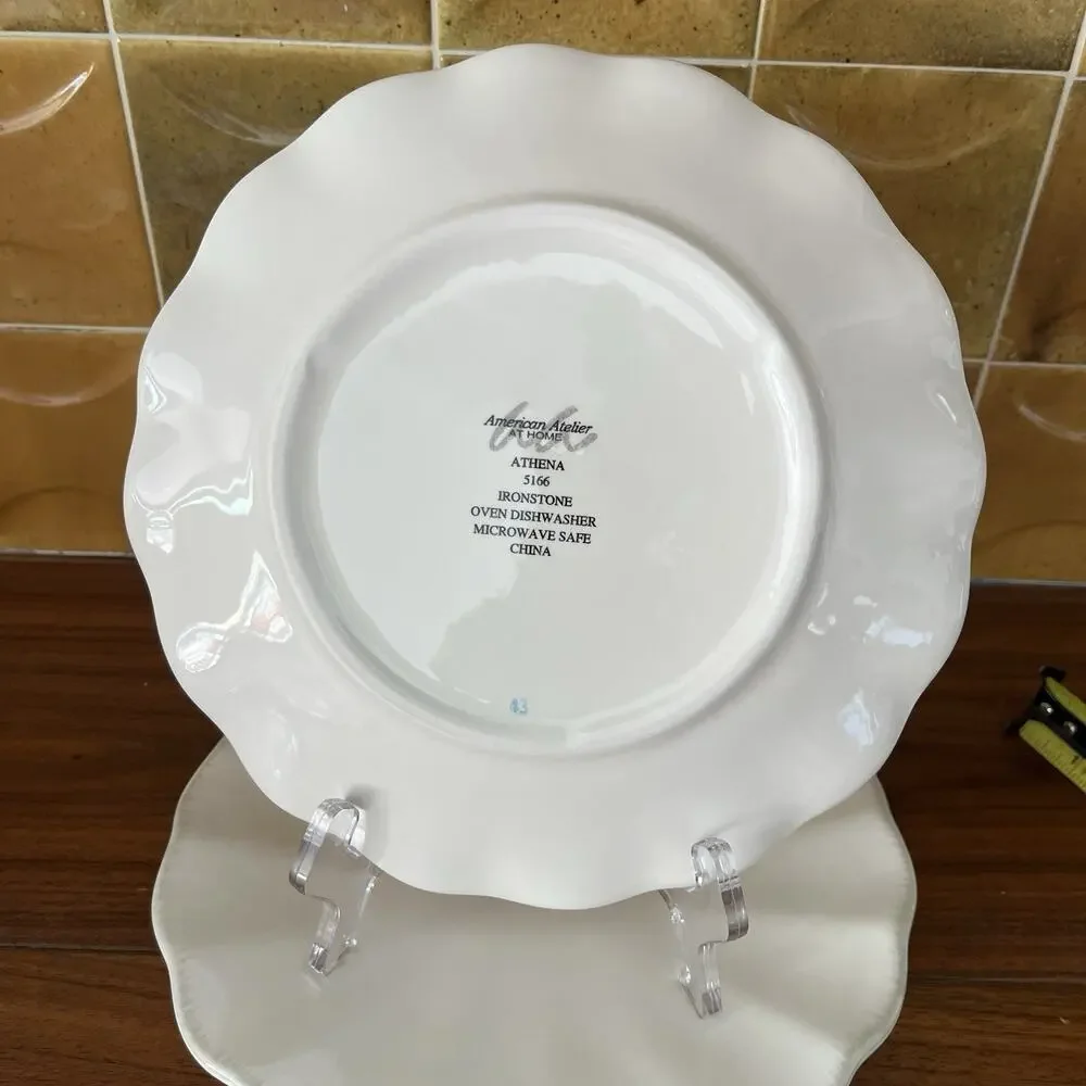 American Atelier Athena 5166 Ironstone Salad Plate 8.5